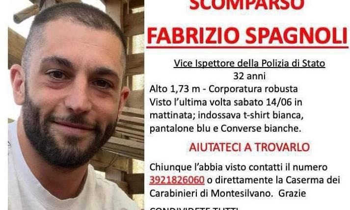 SCOMPARSO POLIZIOTTO DI MONTESILVANO: RICERCHE IN CORSO