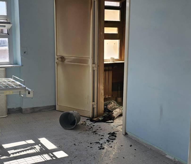 OSPEDALE LANCIANO: PAZIENTE APPICCA IL FUOCO IN PSICHIATRIA