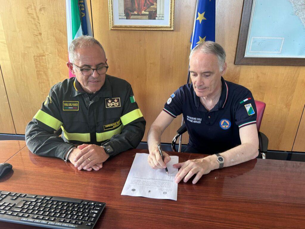 PIANO ANTINCENDIO BOSCHIVO ABRUZZO: INCONTRO OPERATIVO PROTEZIONE CIVILE-VIGILI DEL FUOCO