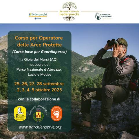 PNALM: AL VIA CORSO PER OPERATORE FORMATO AREE PROTETTE, “PRIMO PASSO PROFESSIONE GUARDIAPARCO”