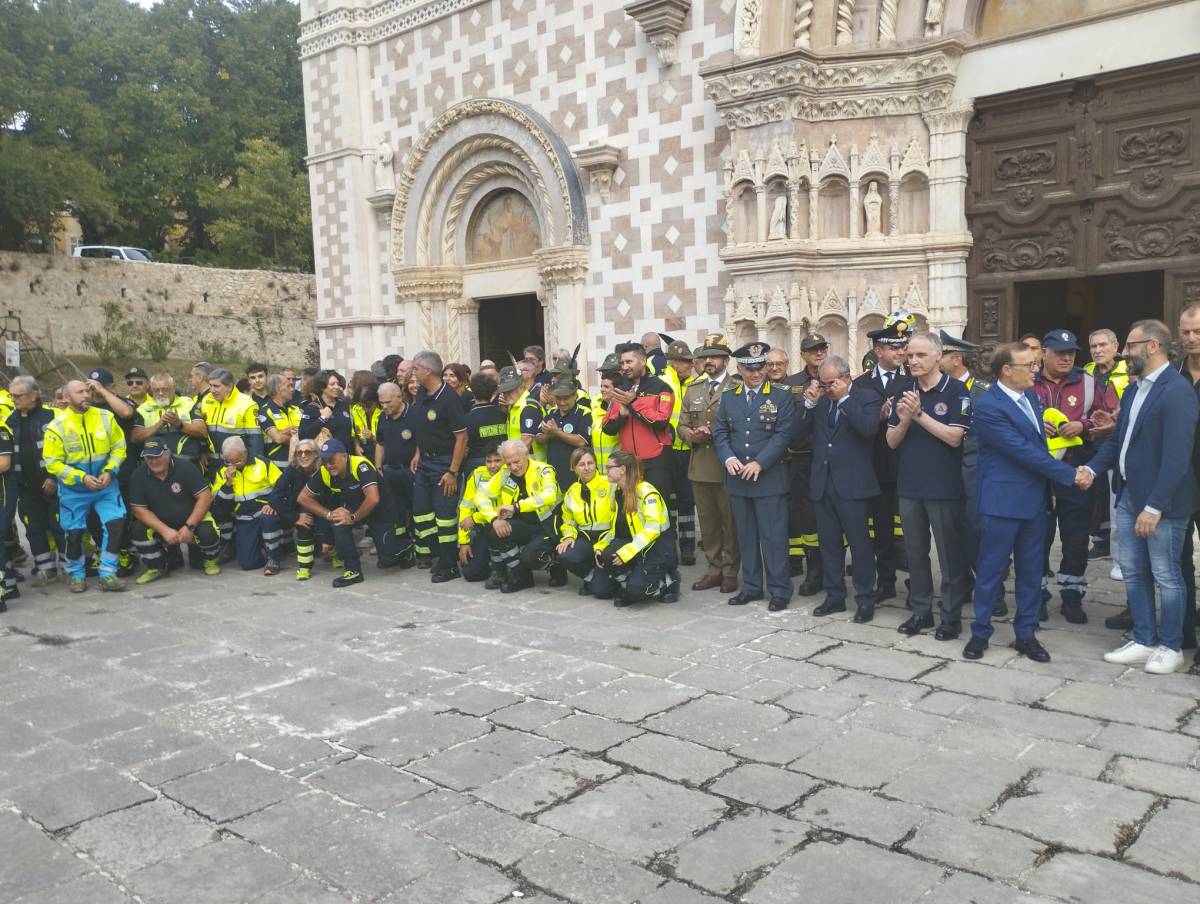 FESTA PROTEZIONE CIVILE: SCELLI AI VOLONTARI, “SIETE LA SPERANZA CHE NON DELUDE