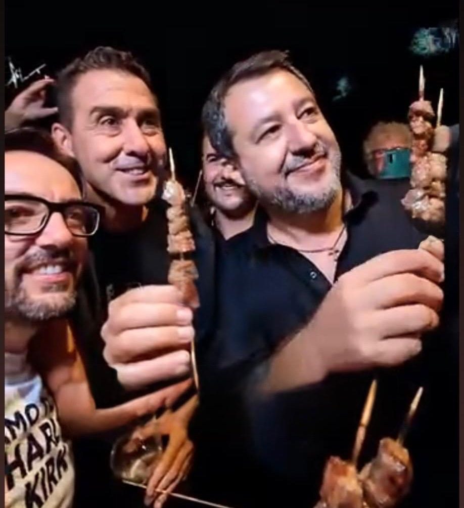 PONTIDA: D’INCECCO, “GRANDE PARTECIPAZIONE DALL’ABRUZZO”. VANNACCI E SALVINI APPREZZANO ARROSTICINI