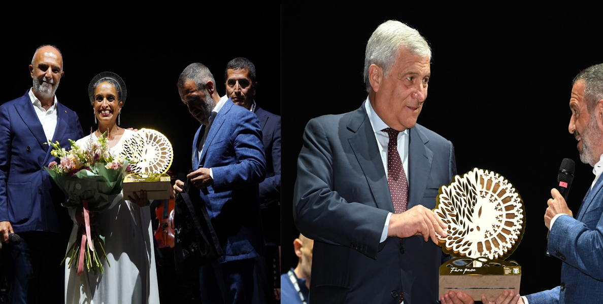 FESTIVAL DANNUNZIANO: PREMIO FARE PACE A TAJANI E NOA, “ISRAELE OLTRE LINEA ROSSA”. CONTESTAZIONI