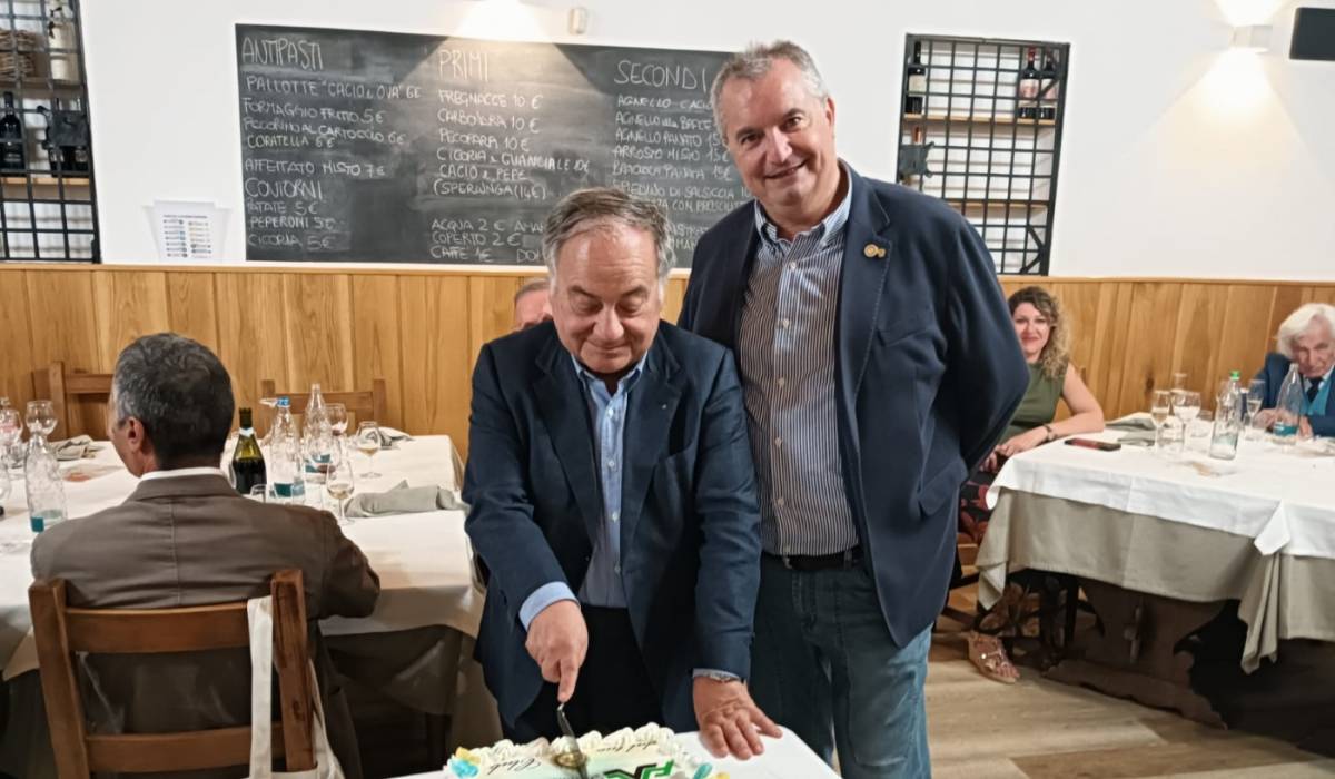 IL ROTARY CLUB L’AQUILA FESTEGGIA FABRIZIO MARINELLI, NEO PRESIDENTE DELLA FONDAZIONE CARISPAQ
