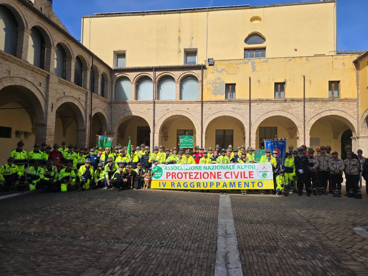 PENNE: SUCCESSO DELL’ESERCITAZIONE DI PROTEZIONE CIVILE DEL GRUPPO ANA