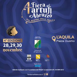 FIERA TARTUFI D’ABRUZZO: IL 24 NOVEMBRE LA PRESENTAZIONE ALL’AQUILA