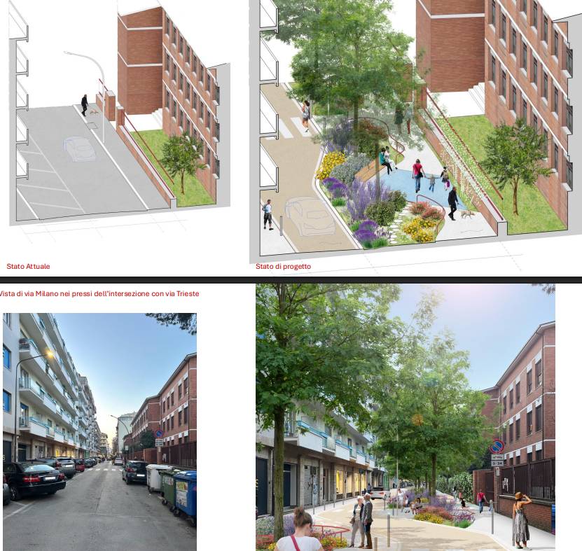 PESCARA: RIGENERAZIONE URBANA VIA MILANO E “BOSCO ITINERANTE”, CITTA’ “PIU’ VERDE E SOSTENIBILE”
