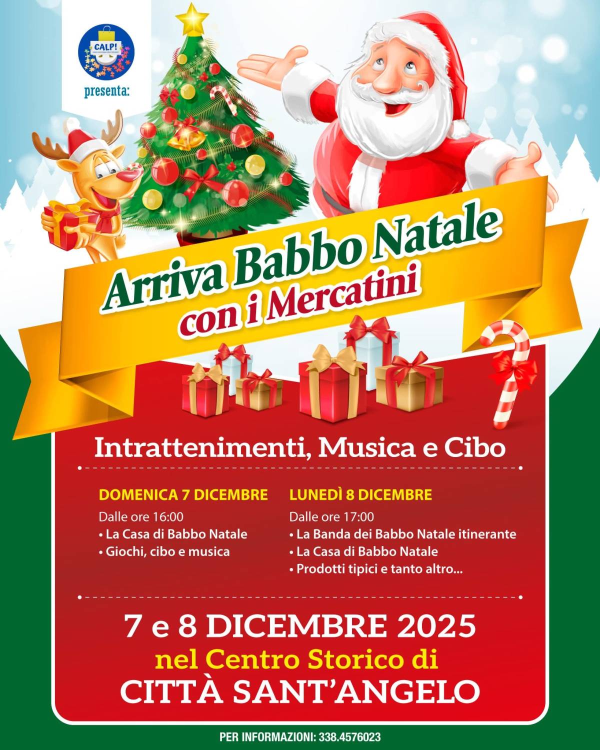 CITTA’ SANT’ANGELO: ARRIVANO BABBO NATALE E I MERCATINI