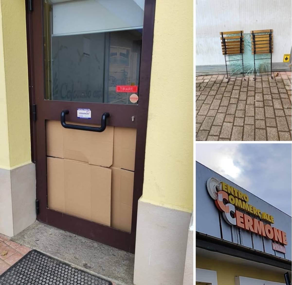 PIZZOLI: LADRI A SEGNO NEL BAR DEL CENTRO COMMERCIALE AL CERMONE. INDAGANO I CARABINIERI