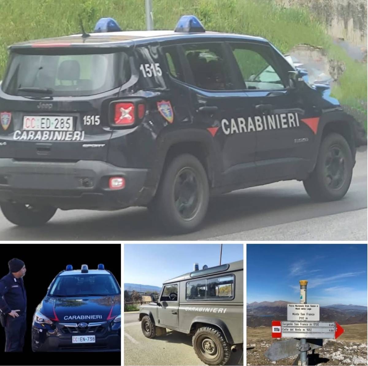 L’AQUILA: DANNEGGIATE E DERUBATE LE AUTO DEI TURISTI PARCHEGGIATE ALLE SORGENTI DI SAN FRANCO