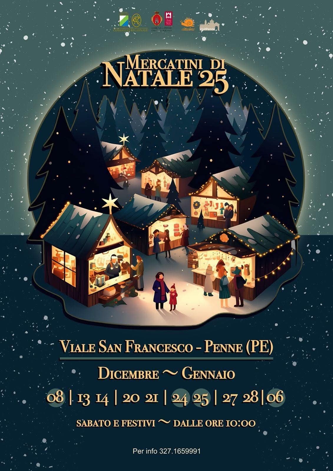 MERCATINI DI NATALE 2025 A PENNE: IL CALENDARIO