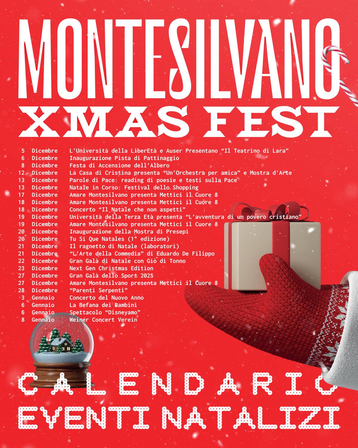 NATALE A MONTESILVANO: ECCO IL CARTELLONE DEGLI EVENTI