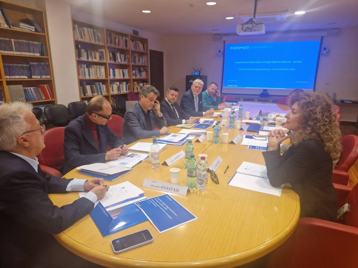 INNOVAZIONE SERVIZI: INSEDIATA LA CABINA DI REGIA TRA REGIONE ABRUZZO E FORMEZ