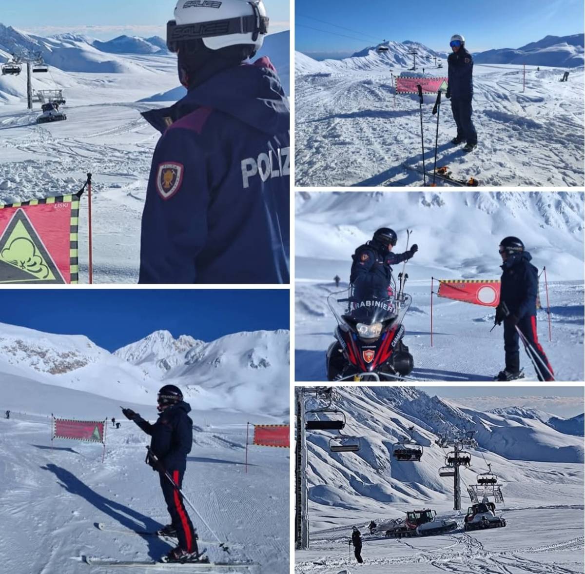 PERICOLO VALANGHE SUL GRAN SASSO: AL VIA LA RIMOZIONE DEGLI ACCUMULI DI NEVE