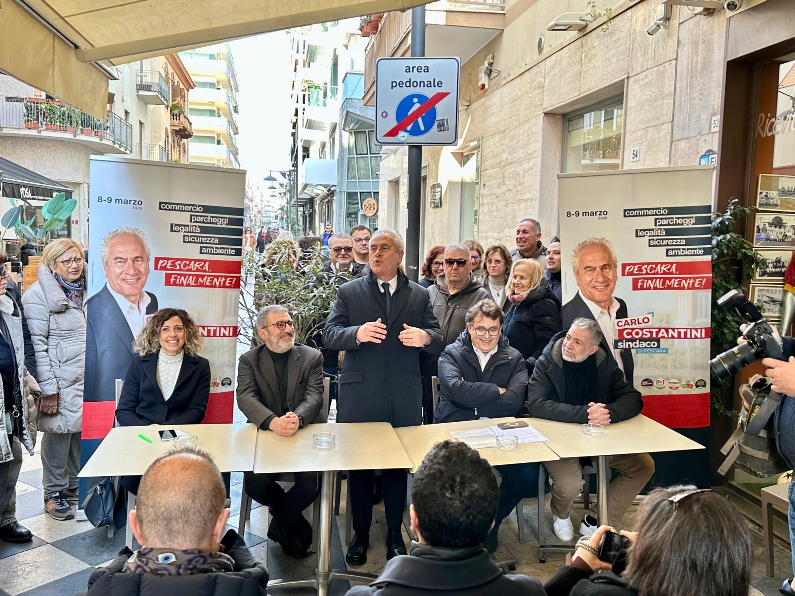 “COMMERCIO, PARCHEGGI, LEGALITÀ” PER PESCARA: COSTANTINI, AL VIA CAMPAGNA ELETTORALE