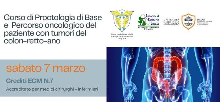 ASL L’AQUILA: TUMORI AL COLON-RETTO,  MEDICI DI FAMIGLIA E OSPEDALE INSIEME PER LA PREVENZIONE