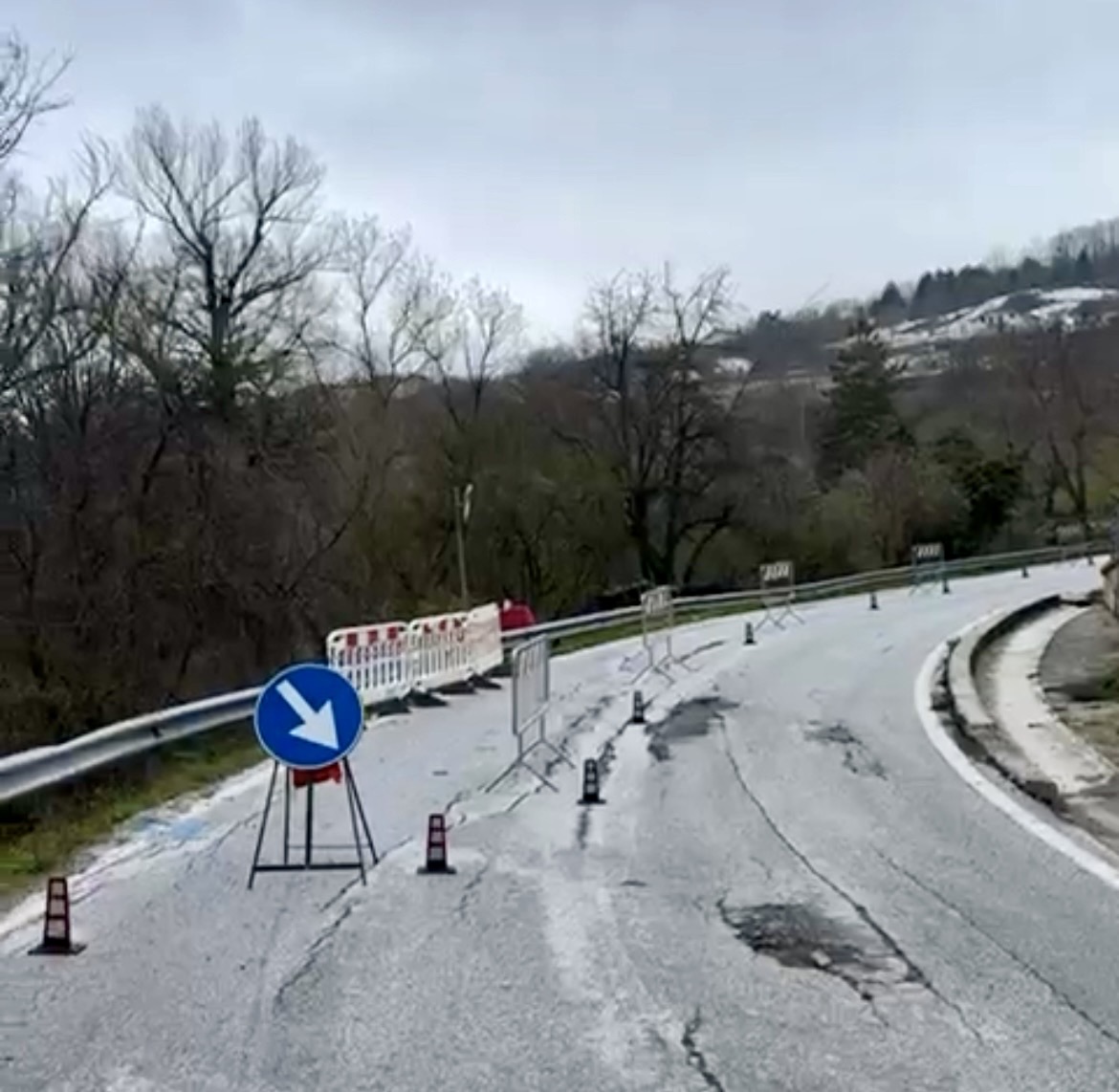 PROVINCIA L’AQUILA: STANZIATI 750MILA EURO PER RIPRISTINARE IL TRATTO STRADALE FRANATO AD ATELETA