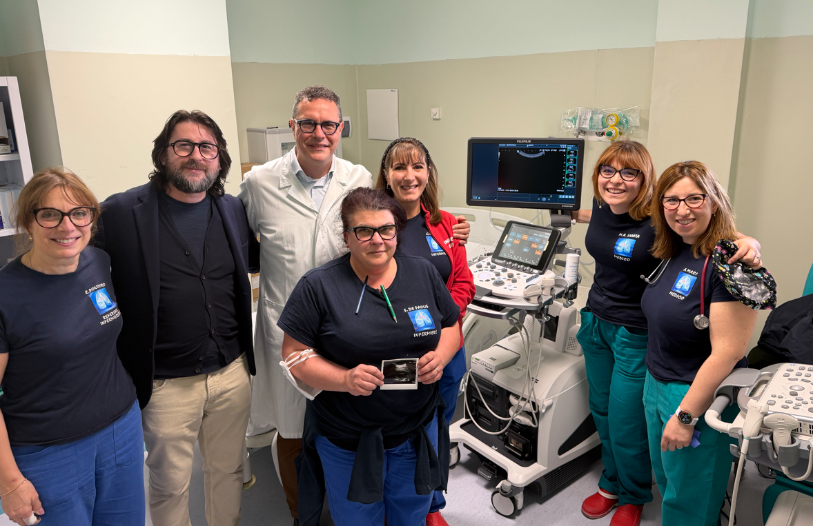 OSPEDALE L’AQUILA: PNEUMOLOGIA, NUOVO ECOGRAFO PER DIAGNOSI DI QUALITÀ, PREVISTO AMPLIAMENTO LOCALI