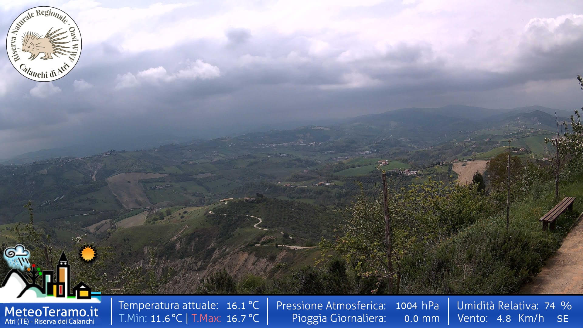 I CALANCHI DI ATRI IN DIRETTA: ATTIVA LA NUOVA WEBCAM DELLA RISERVA
