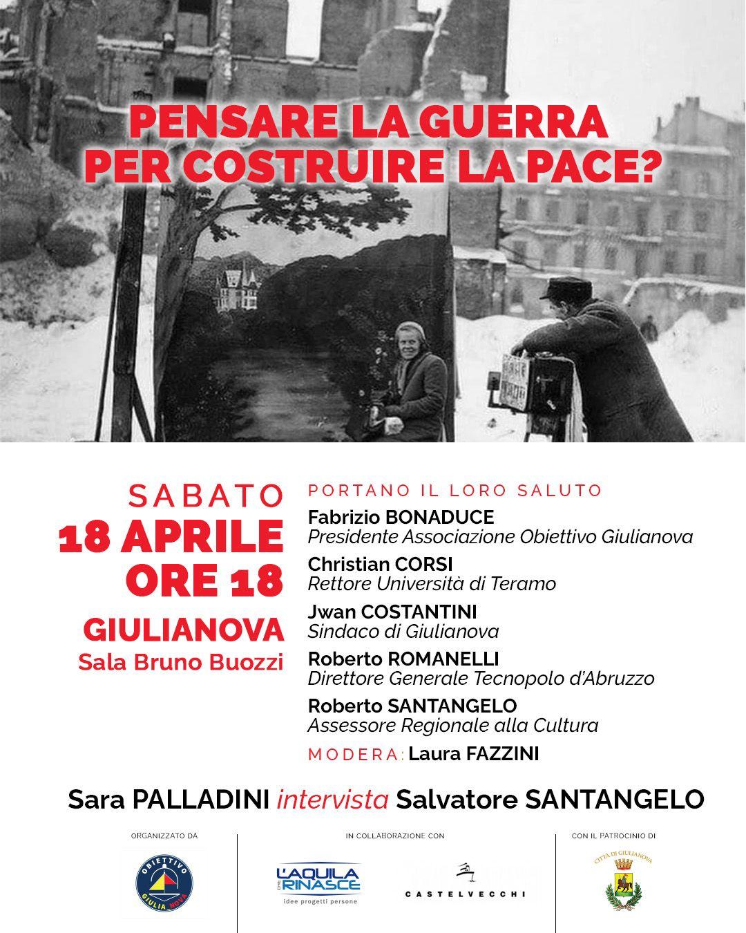 “PENSARE LA GUERRA PER COSTRUIRE LA PACE?”: INCONTRO PUBBLICO A GIULIANOVA