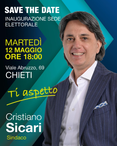 VOTO CHIETI: DOMANI INAUGURAZIONE SEDE ELETTORALE SICARI