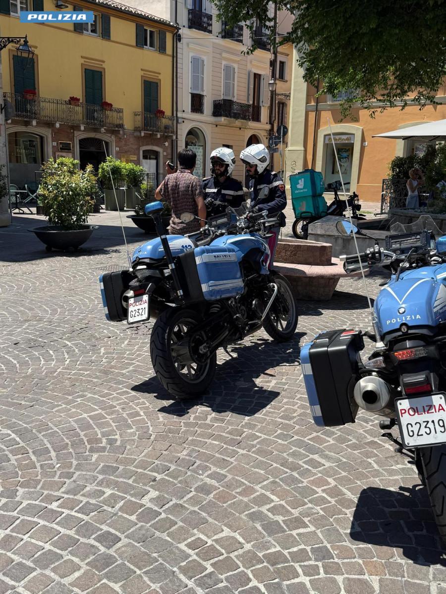 SICUREZZA IN ESTATE A TERAMO: AL VIA IL SERVIZIO MOTO-MONTATO DELLE “NIBBIO” DELLA POLIZIA
