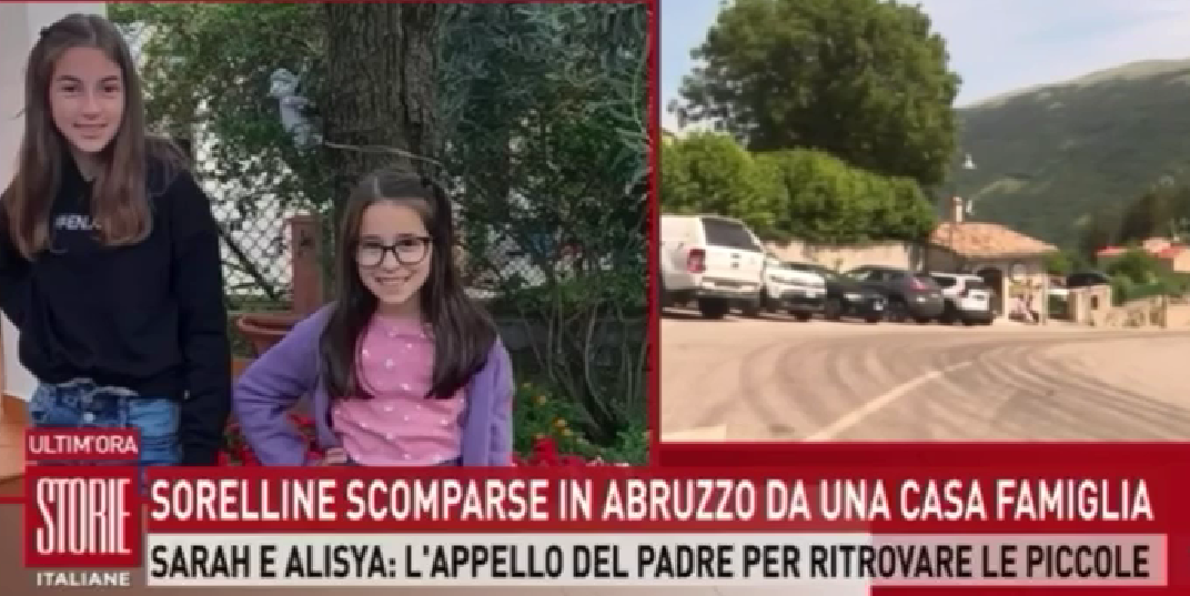 SORELLINE SCOMPARSE: A STORIE ITALIANE PARLA IL PAPÀ, “ORE DURE, VORREI SENTIRE CHE STANNO BENE”