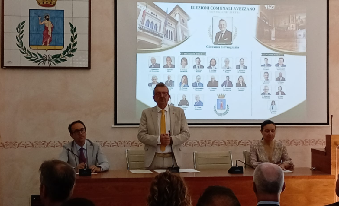AVEZZANO: PRESENTATA GIUNTA, DI PANGRAZIO, <BR>“COMPETENZA, ENTUSIASMO E SENSO ISTITUZIONI”